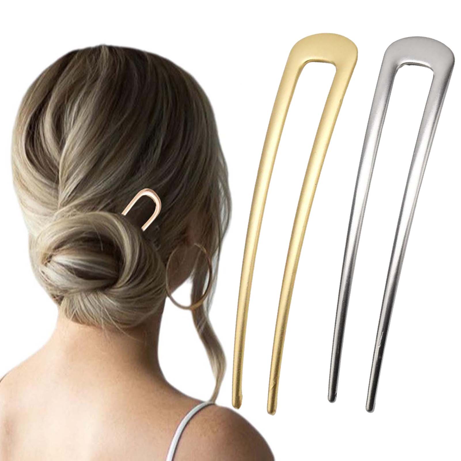Home Decor Gold - Forcine per capelli a U alla