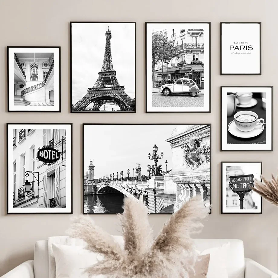 Home Decor Store - Nero Bianco Parigi Asciugamano Cafe Store