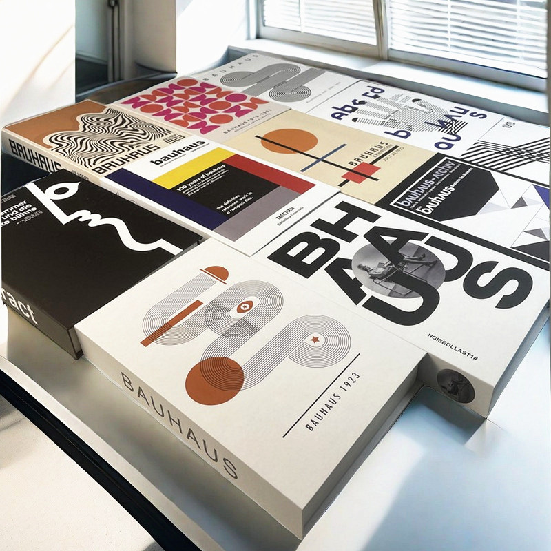 Home Decor Catalog - Libri decorativi di lusso astratti Bauhaus