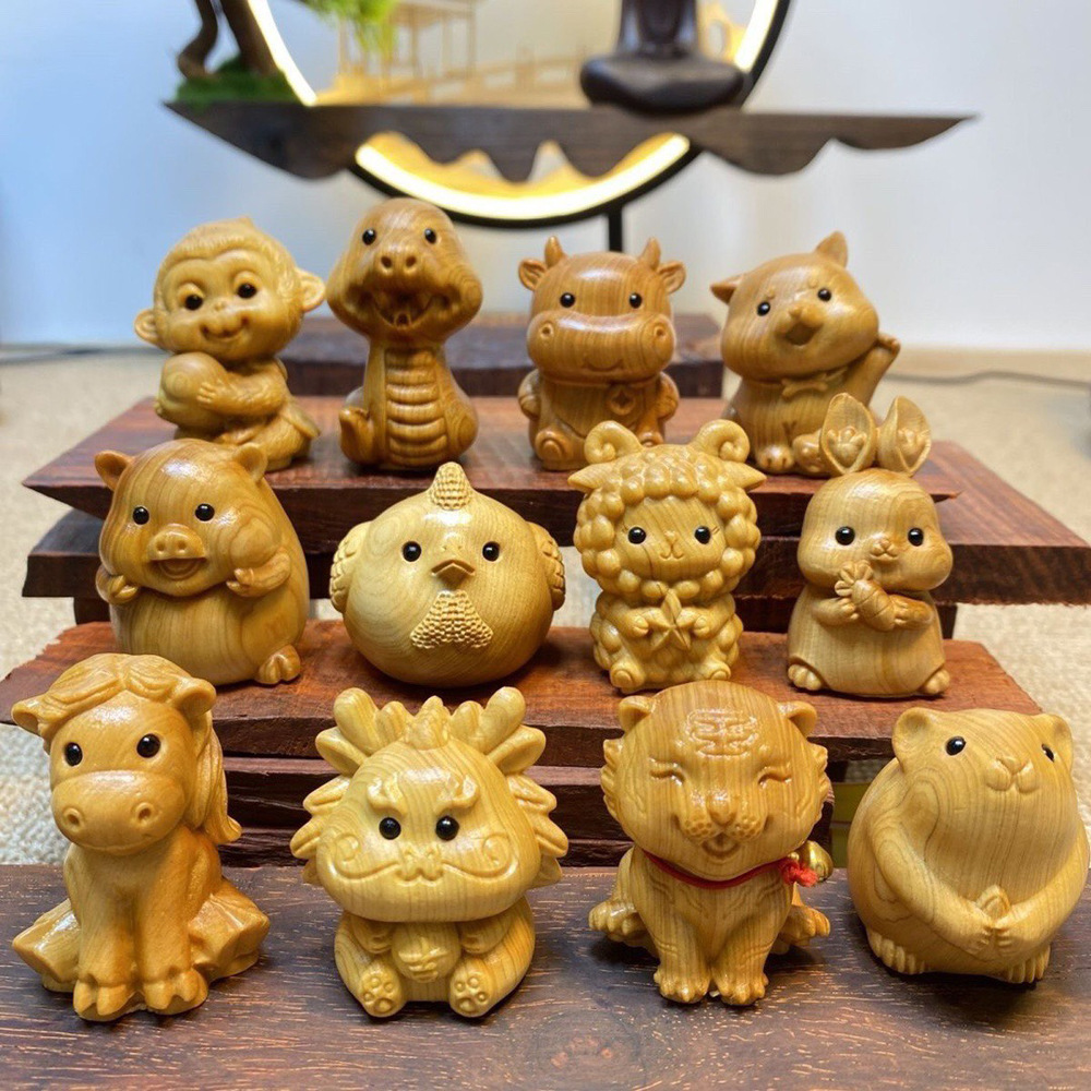 Home Decor Furniture - Simpatiche Statuette di Animali del Zodiaco