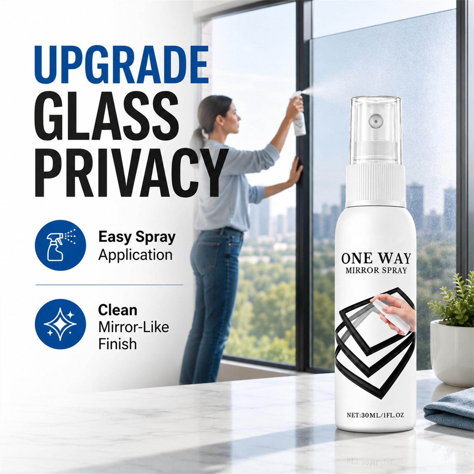 Home Decor Window Blinds - Spray Riflettente per Finestre 30ml, Asciugatura