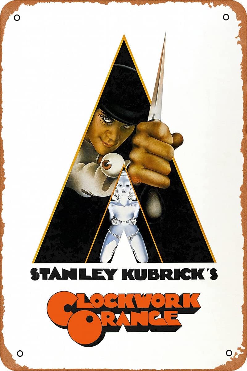 Home Decor Orange - Un poster di film arancione a