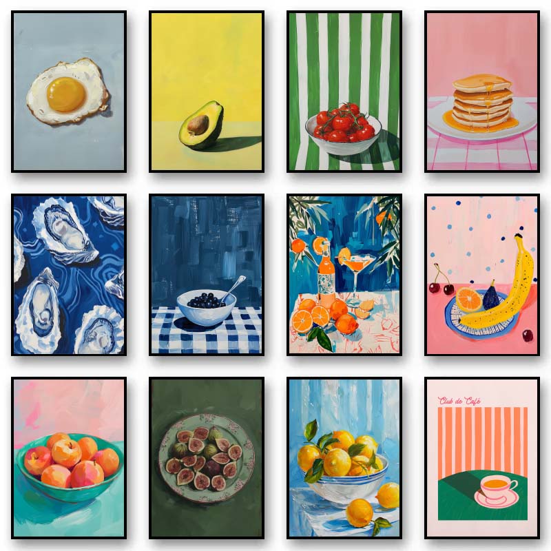Home Decor Orange - Vintage Sala da pranzo Frutta Arancia