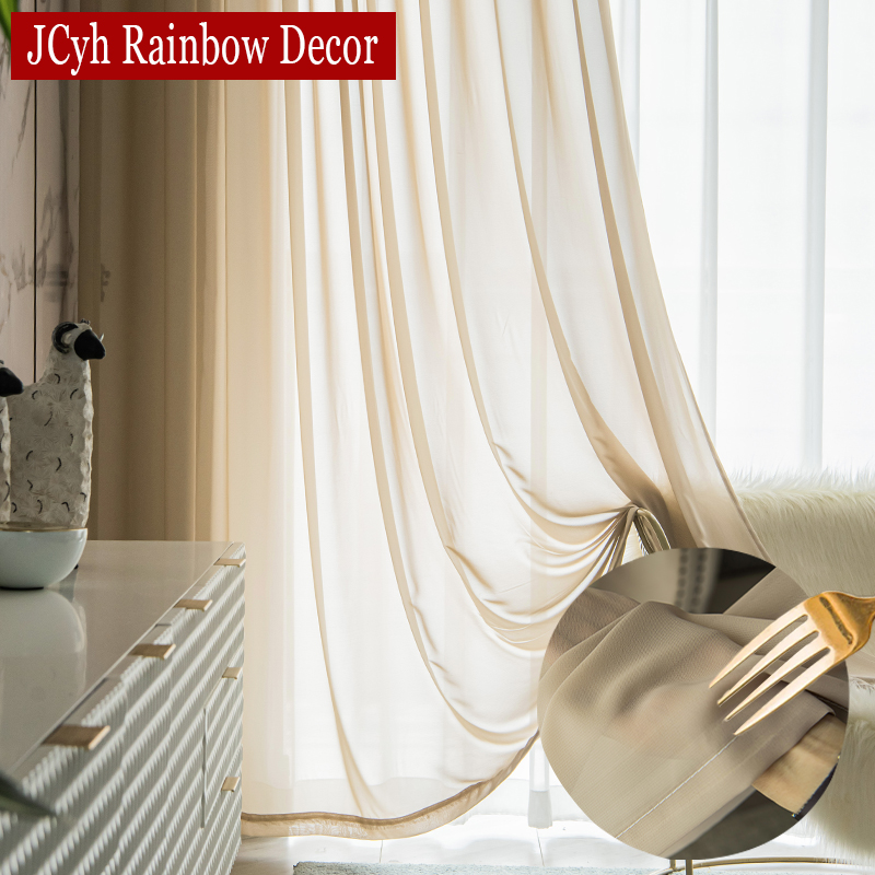 Home Decor Window Blinds - Tende in tulle solido per soggiorno