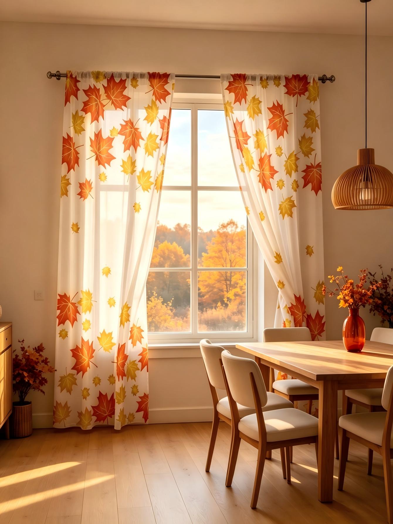 2 Pezzi Tende Trasparenti con  - Home Decor Orange recensione e prezzo