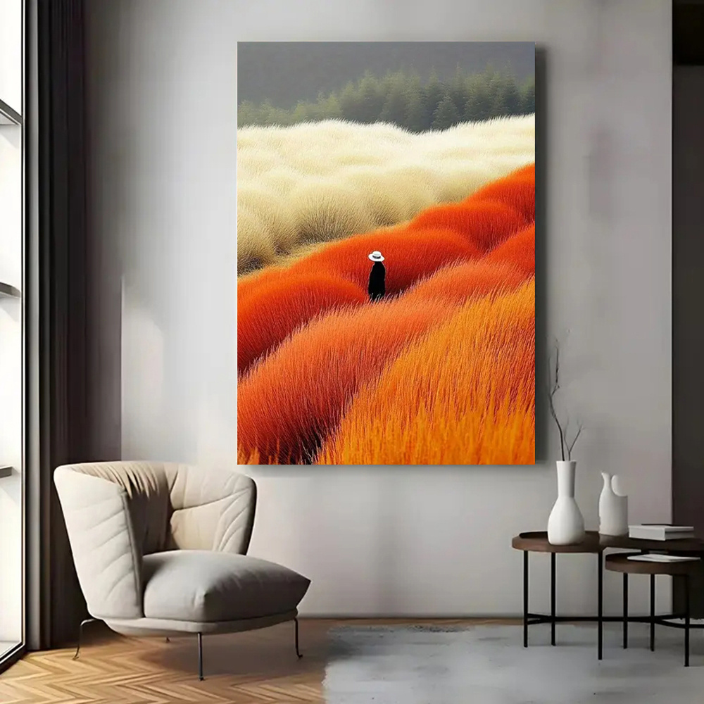 Paesaggio astratto moderno Pos - Home Decor Orange recensione e prezzo