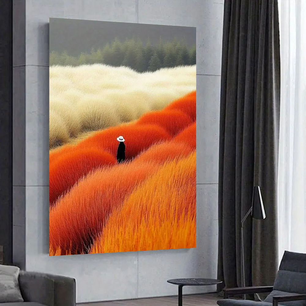 Paesaggio astratto moderno Pos - Home Decor Orange recensione e prezzo