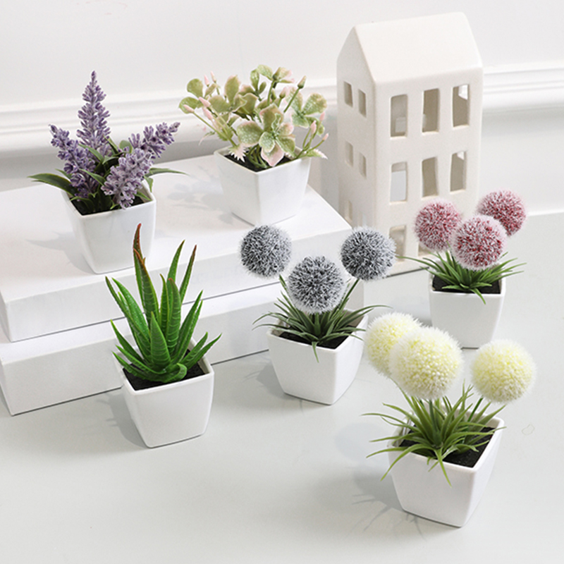 1SET (6PC) Mini pianta artific - Home Decor Store recensione e prezzo