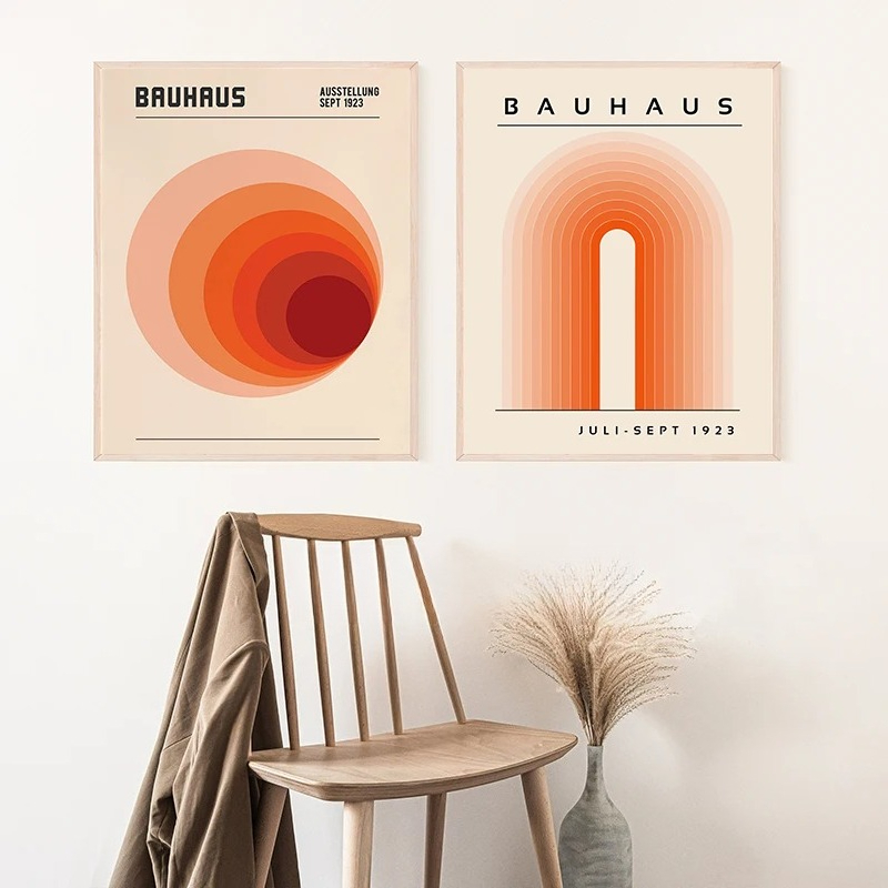 Arancione Bauhaus Stampe d'art - Home Decor Orange recensione e prezzo