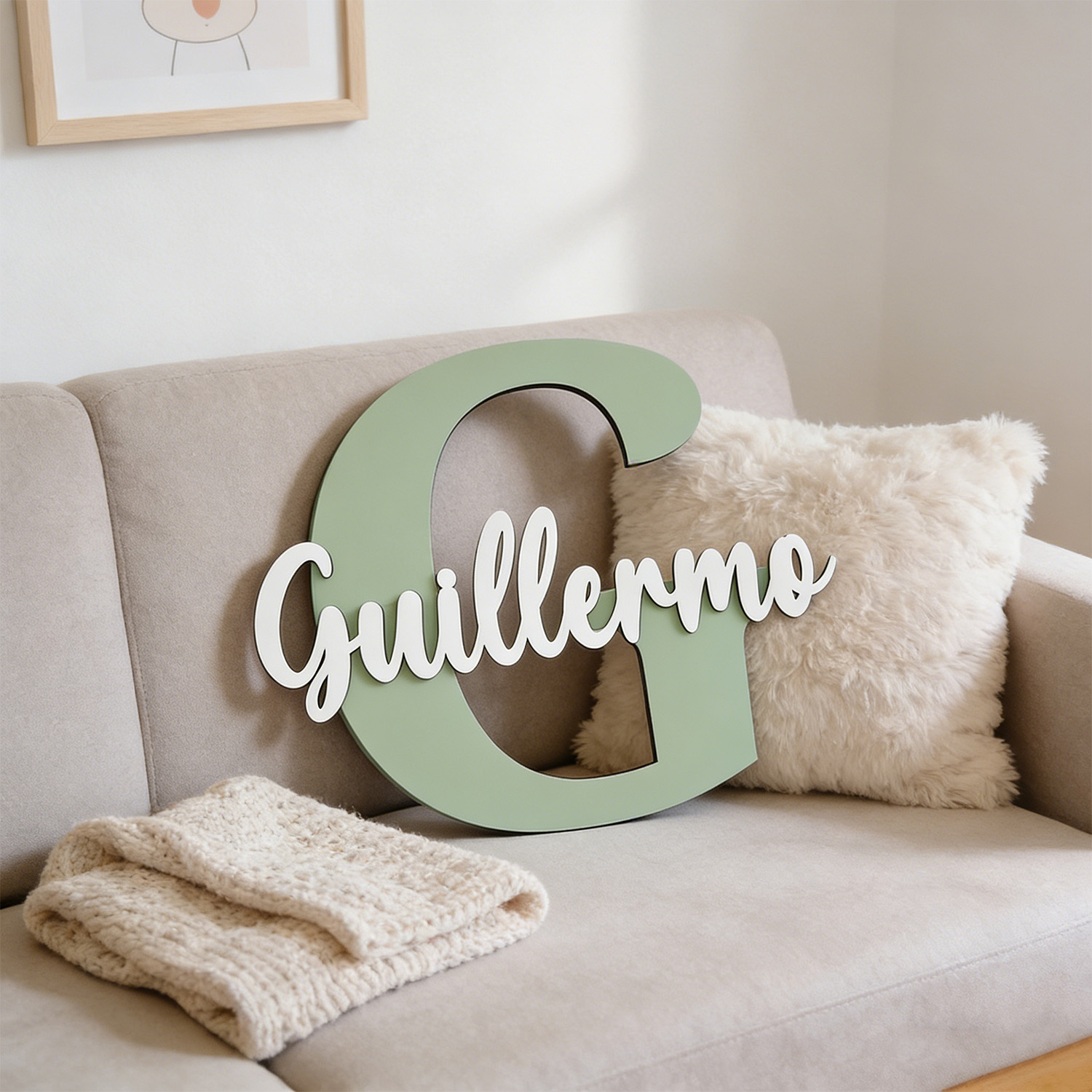 1 pz. Targa in Legno Personali - Home Decor Sofa recensione e prezzo