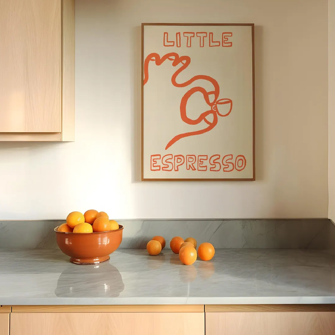 1/3 pezzi di caffè italiano su - Home Decor Orange recensione e prezzo