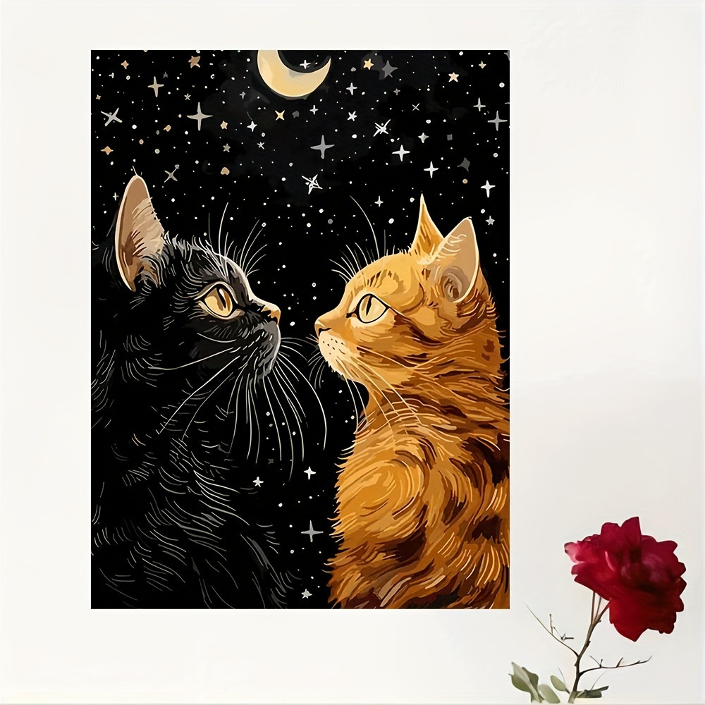 Gatto nero vibrante e gatto ar - Home Decor Orange recensione e prezzo