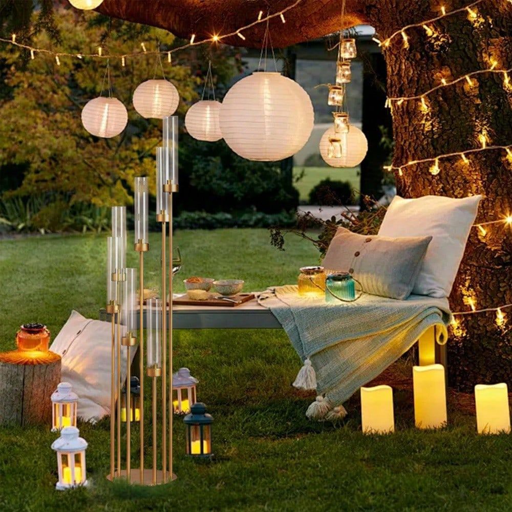 Portacandele da Terra Dorati d - Home Decor Gold recensione e prezzo