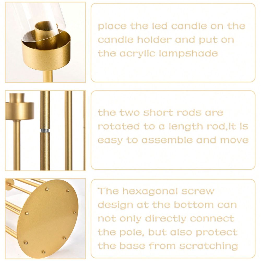 Portacandele da Terra Dorati d - Home Decor Gold recensione e prezzo