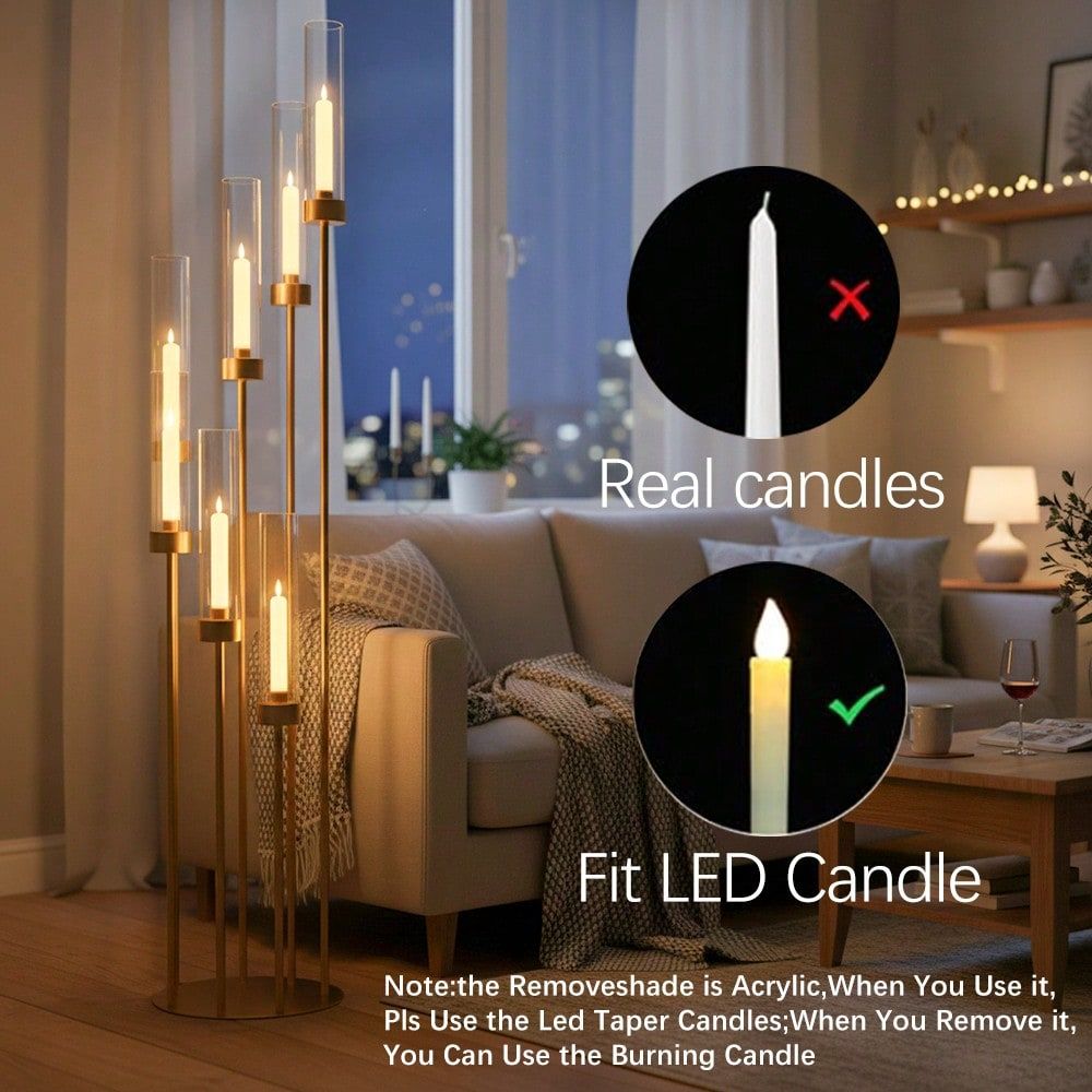 2 Pezzi Candelabri da Terra Do - Home Decor Gold recensione e prezzo