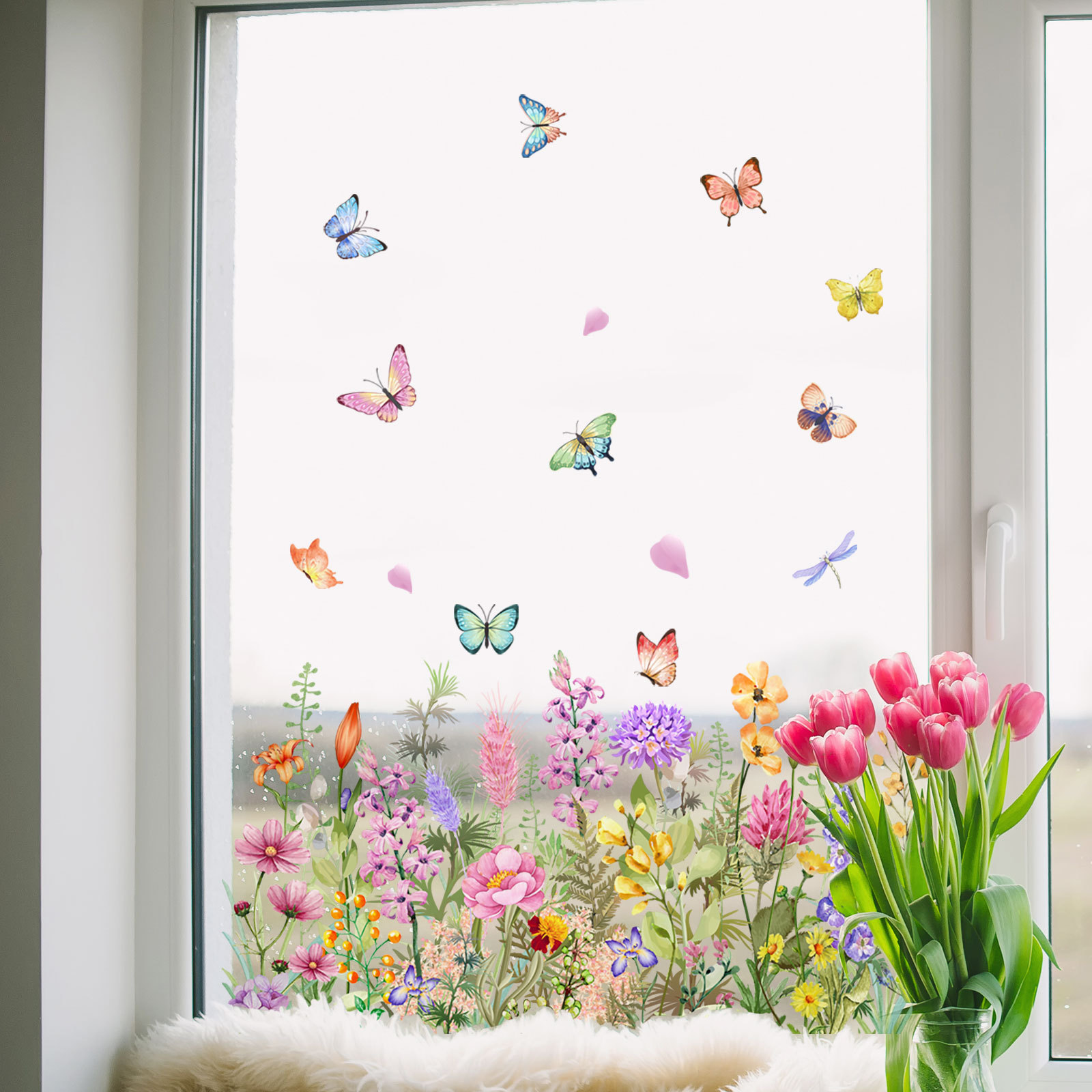 Acquerello colorato fiori farf - Home Decor Window Blinds recensione e prezzo