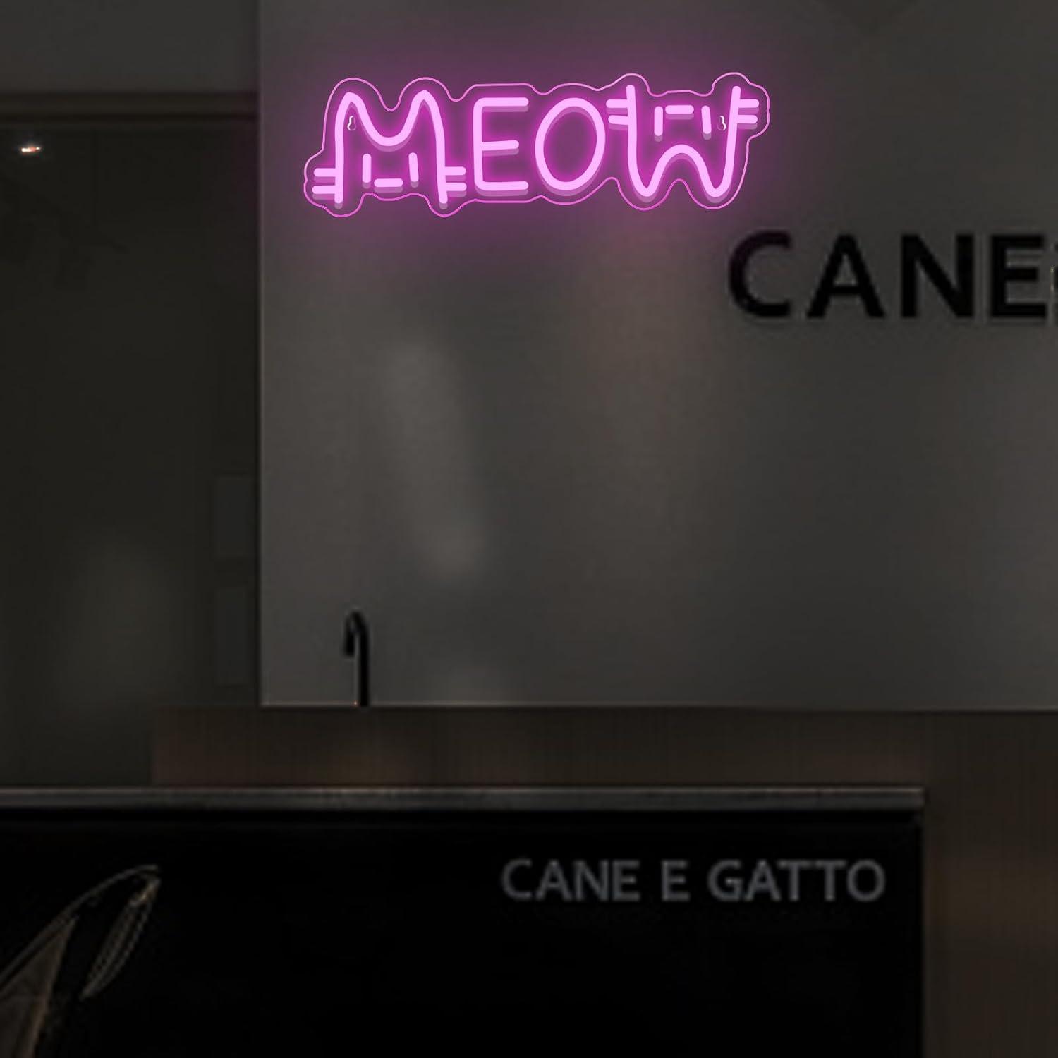 Insegna al Neon a Forma di Gat - Home Decor Store recensione e prezzo