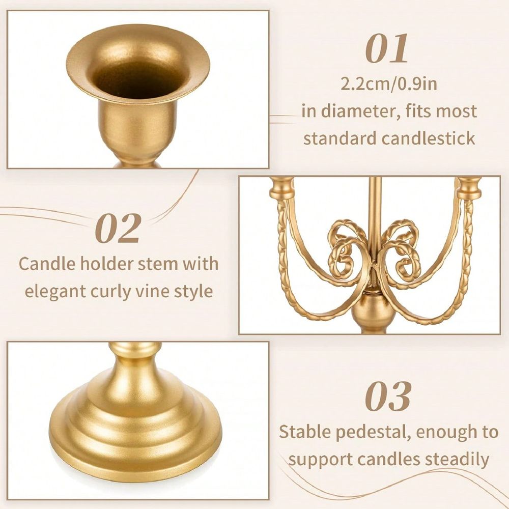 Confezione di Candelabri Dorat - Home Decor Gold recensione e prezzo