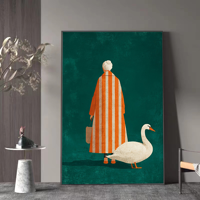 Figura in arancione a strisce  - Home Decor Orange recensione e prezzo