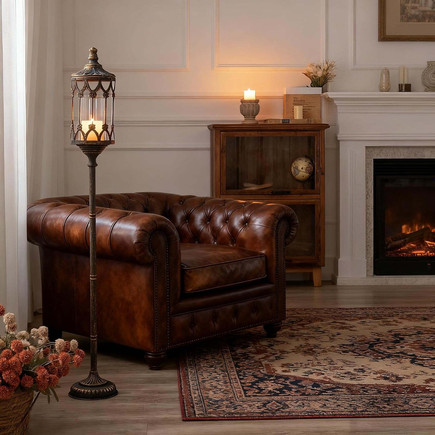 Candelabro da terra vintage in - Home Decor Gold recensione e prezzo