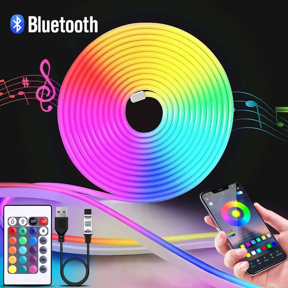 1-5m RGB LED Neon Strip Light  - Home Decor Zone recensione e prezzo
