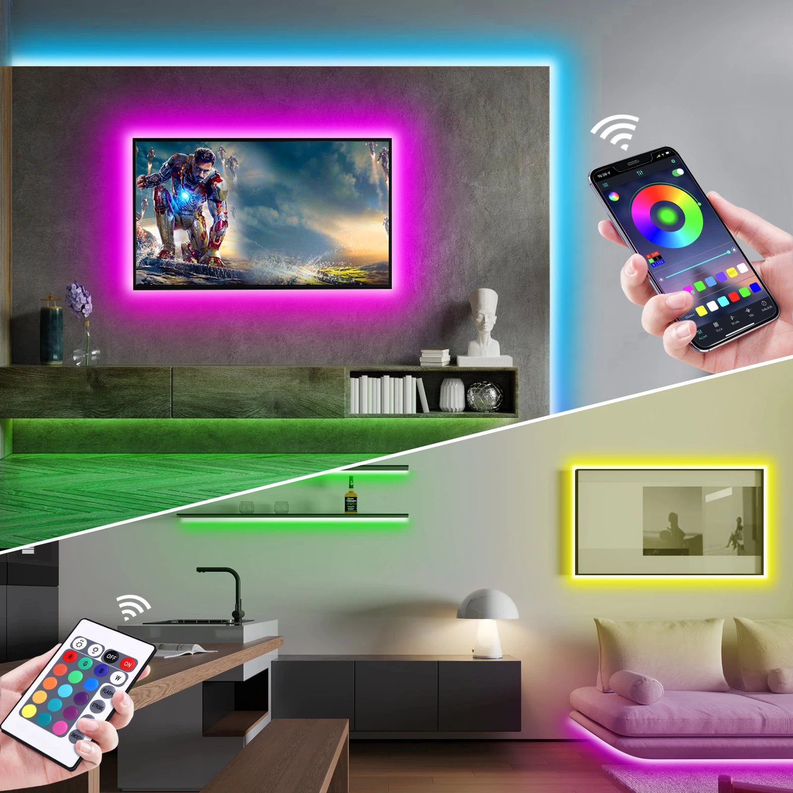 1-5m RGB LED Neon Strip Light  - Home Decor Zone recensione e prezzo